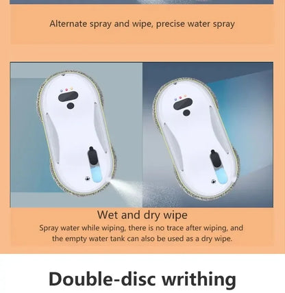 DIVEDEER Window cleaner for home use fully automatic single water spray window cleaner remote control window cleaner robot