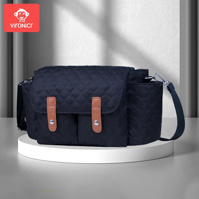 Stroller Organizer Bags Magnetic Buckle Mummy Travel Hanging Bag Bottle Holder Pram Diaper Bags Baby Stroller Accessories