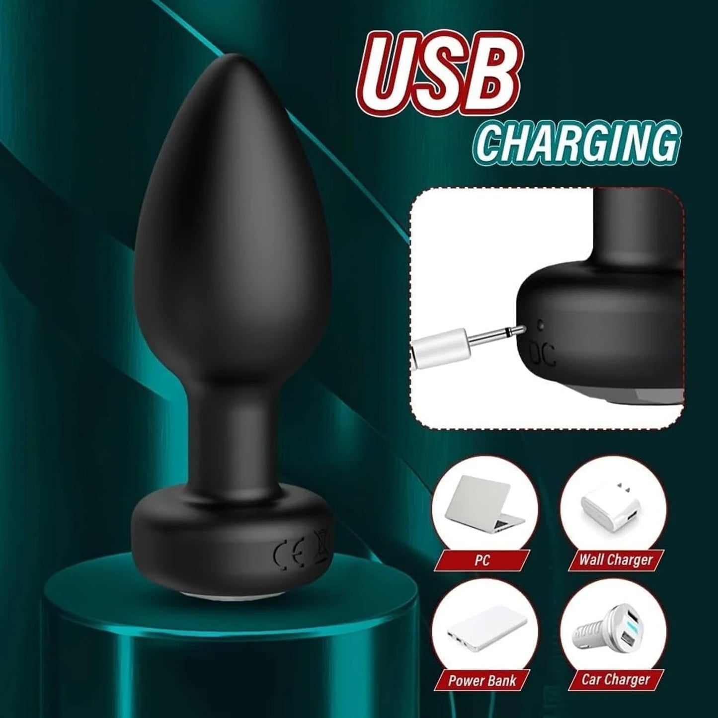 Anal Plug Vibrator for Men Women Butt Plug Men Prostate Massager Female Buttplug Remote Control Adult Sex Toys for Women Men Gay