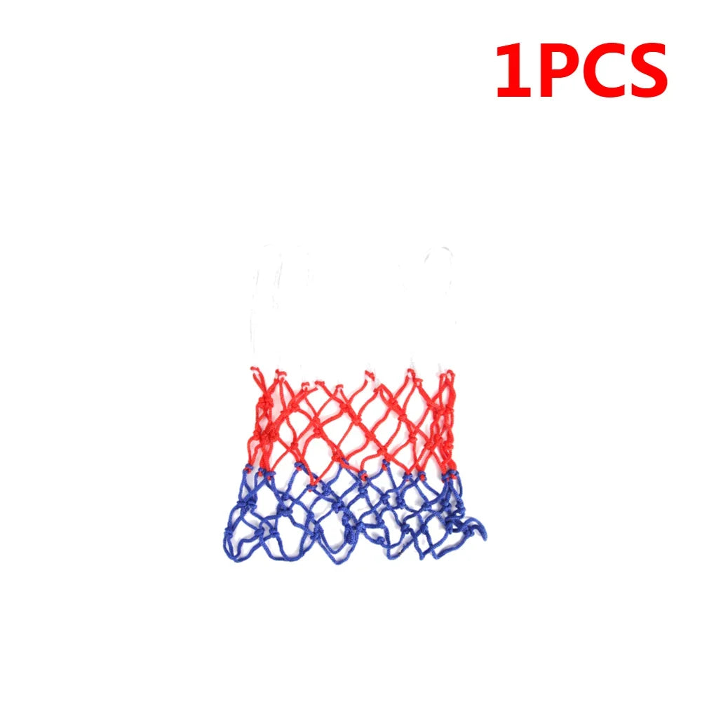 1-5PCS Basketball Net All-Weather Basketball Net Tri-Color Basketball Hoop Net Powered Basketball Hoop Basket Rim Net 농구골대