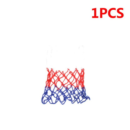 1-5PCS Basketball Net All-Weather Basketball Net Tri-Color Basketball Hoop Net Powered Basketball Hoop Basket Rim Net 농구골대