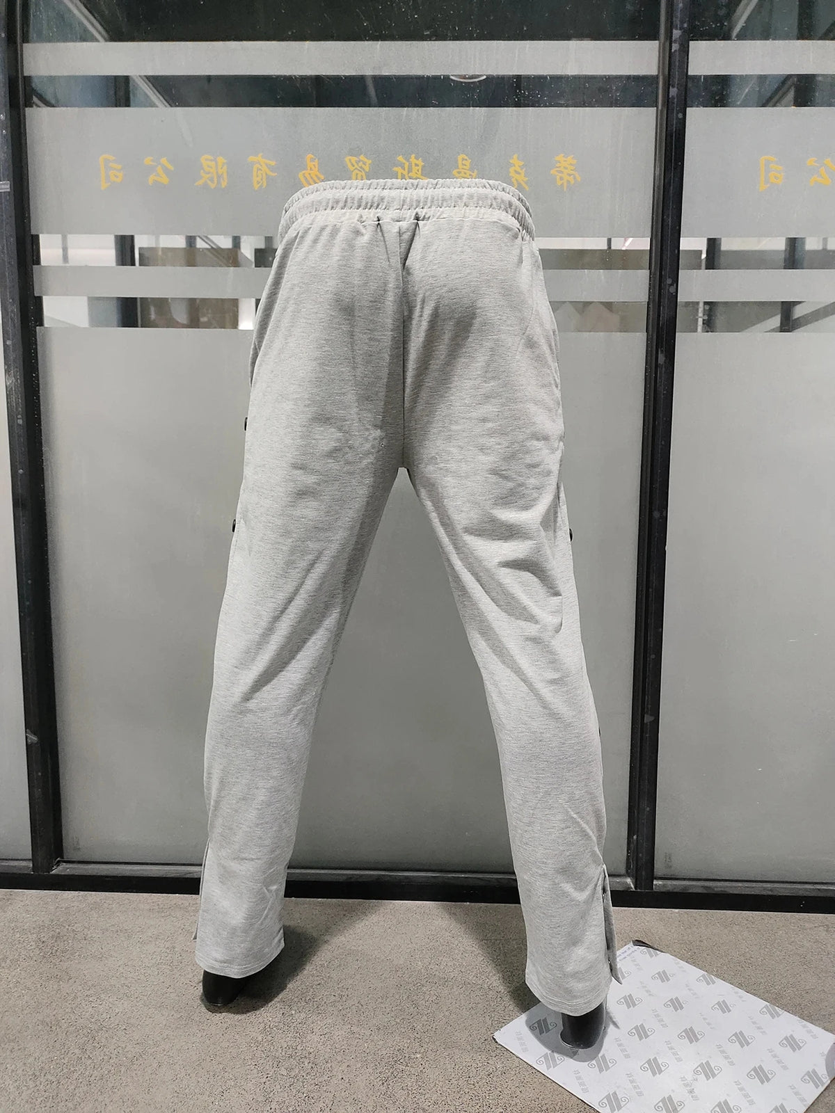 Autumn Men Sweatpants Fashion Sportswear Drawstring Straight Track Pants Casual Loose Trousers breasted Breathable quick drying