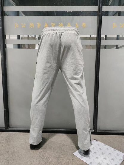 Autumn Men Sweatpants Fashion Sportswear Drawstring Straight Track Pants Casual Loose Trousers breasted Breathable quick drying