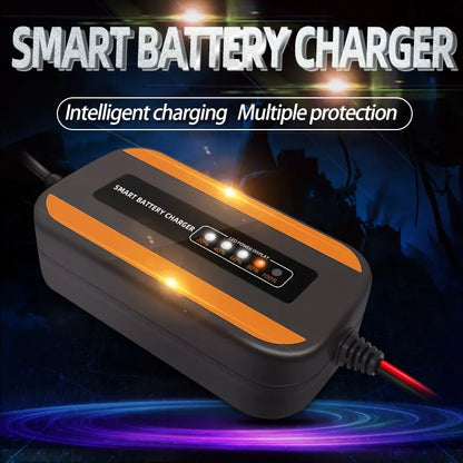 12V 6V Motorcycle Toy Car Battery Charger Mini Lead Acid Battery Charger 2A Full Automatic Charging Puls Repair for Auto Motorcy