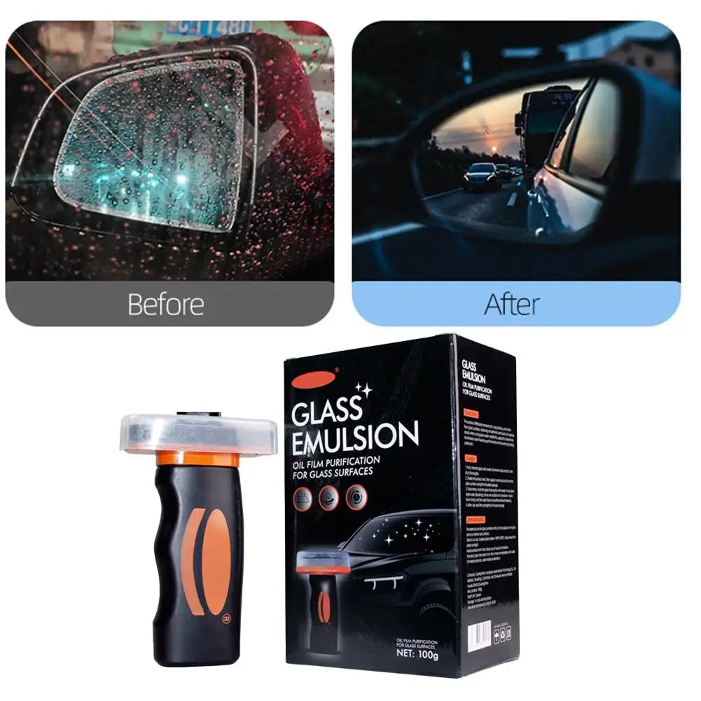 2026 New Car Glass Cleaner Gel Foam Anti-Fog Coating Windshield Watermark Remover Cleaning For Car Windows Rainproof Safe 100g