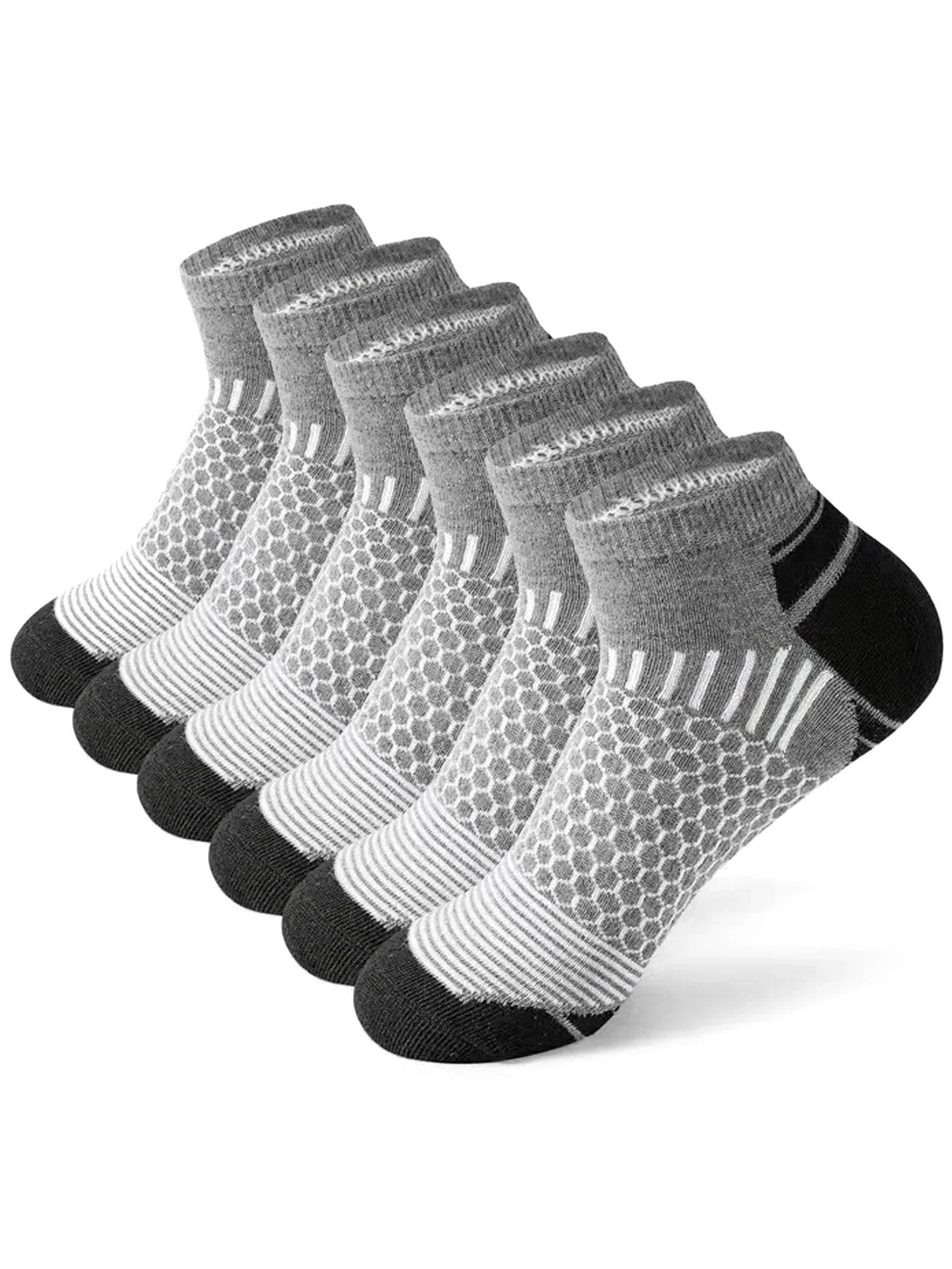 12Pairs High Qualit Athletic Socks Men's Ankle Socks Running Cyclling Waist Honeycomb Design And Firm Sports Leisure Socks Gifts
