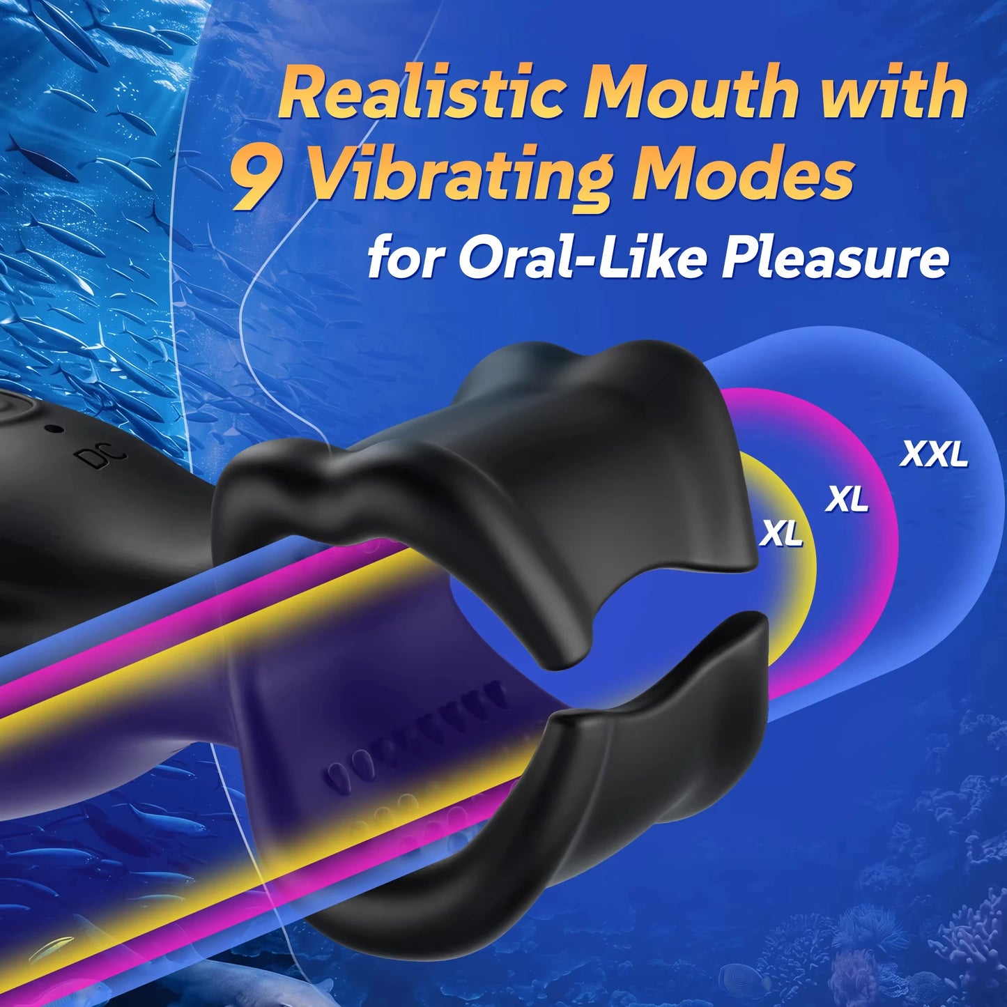 SENSIVO Tongue Licking Male Masturbator Double-Ended Penis Training Vibrator Blowjob Cock Glans Massager Adults Sex Toys for Men