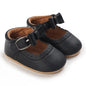 2025Black Fashion Newborn Party Princess Shoes  Boys And Girls' First Step Walking Shoes Rubber Soled Anti Slip Baby Shoes 0-18M