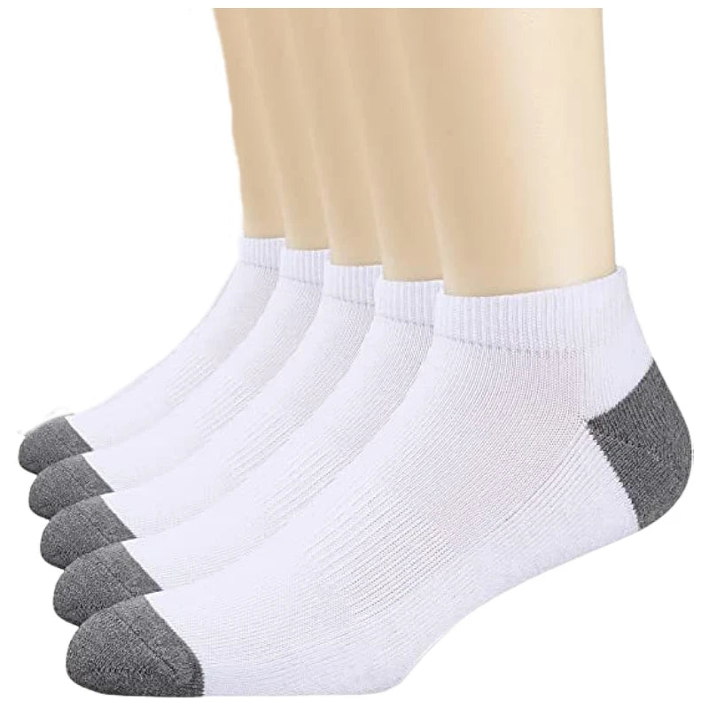 5 Pairs Socks MEN'S Mid-calf Spring and Autumn Sports Sweat Anti-odor MEN'S Socks Thin Sports Socks