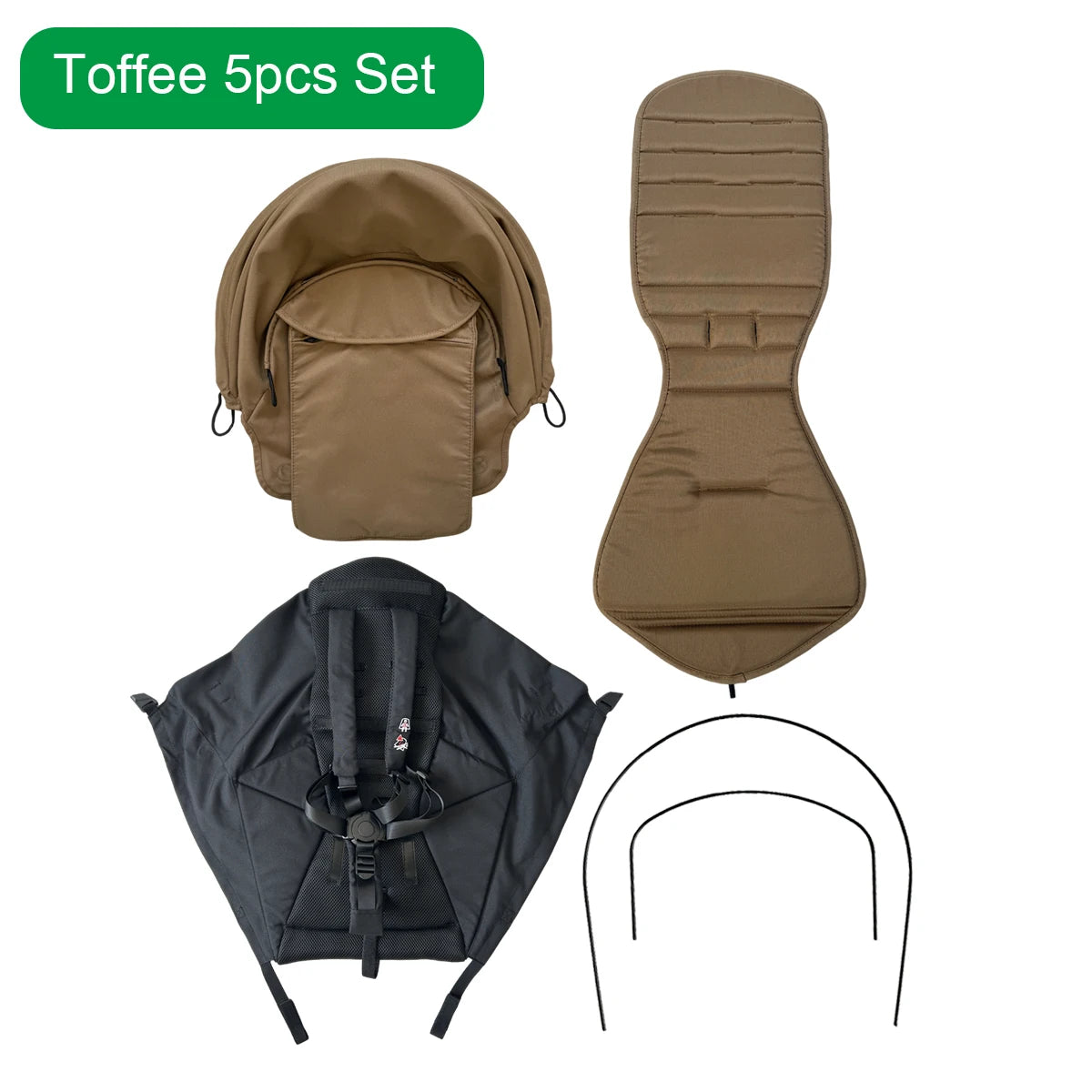 MomTan Stroller Accessories Replacement Set Extended Canopy & Seat Cushion & Seat Base For Babyzen YOYO Series & Stokke YOYO3