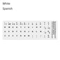 Non-slip English Arabic Keyboard Stickers Wear-resistant Laptop Keyboard Stickers Russian Letter Deutsch Spanish Alphabet Layout