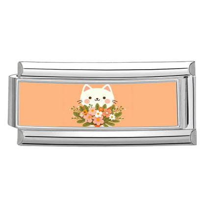 2025 New Women's Gift Cute Rabbit Cat Dogs Italian Charms Links Beads Fit 9mm Stainless Steel Modular Modular Bracelet Jewelry