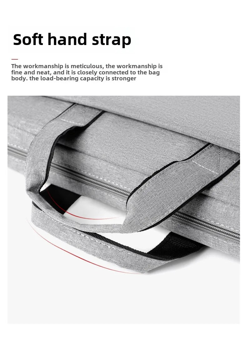 Laptop Bag Sleeve Case Shoulder HandBag Notebook Pouch Briefcases for 14 15 17 Inch Macbook Air Pro HP Huawei Asus Dell Xiaomi