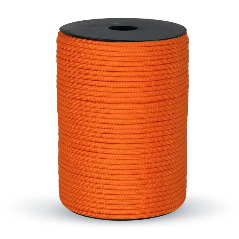 100M/50M 550 Military Standard 9-Core Paracord Rope 4mm Outdoor Parachute Cord Survival Umbrella Tent Lanyard Strap