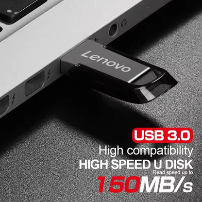 Lenovo 2TB USB 3.2 Metal Flash Drives Super High Speed Pendrive 1TB 512GB Pen Drives Portable USB Stick For Car Phone Computer