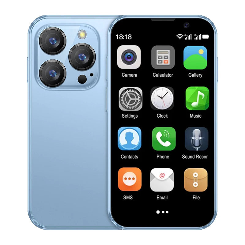 SERVO 16SE Mini Android Smartphone Dual SIM Standby 16GB ROM Play Store Wifi GPS Face Unlock 3G WCDMA 3.0" Small Smart Cellphone