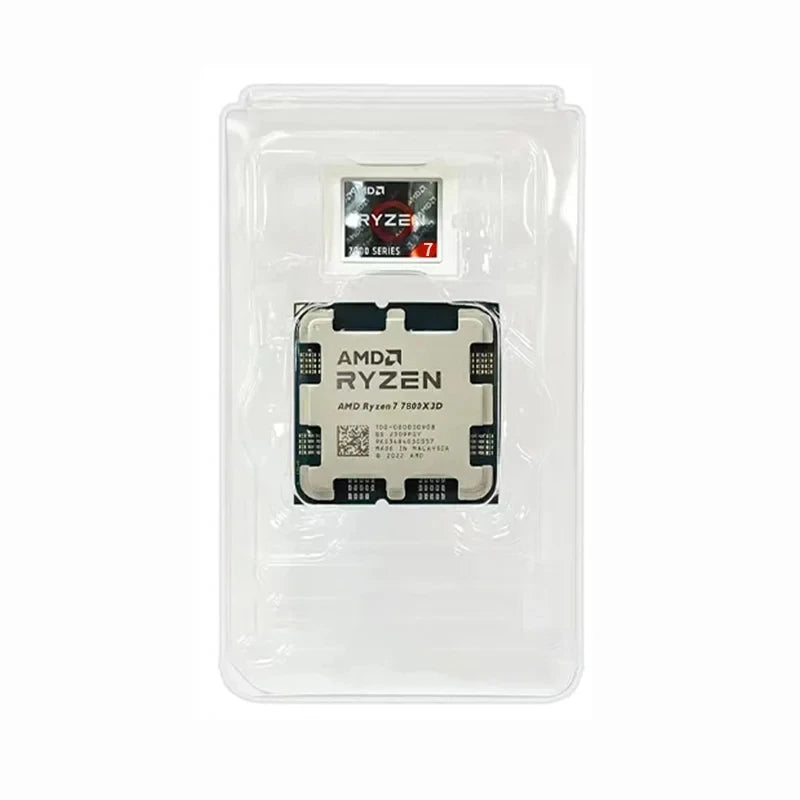 Ryzen 7 7800X3D CPU R7 7800X 3D Processor for A620 B650 B650E X670E 4.2 GHz 8-Core 16-Thread Socket AM5 7000 Series Bulk CPUs