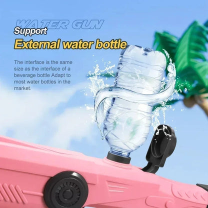 Electric Automatic Water Storage Gun Toys Portable Children Summer Beach Outdoor Fight Fantasy Spray Gun Toys Boy Kid Adult Game