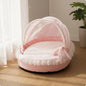 Princess Design Feline Bed Breathable Semi Enclosed Pet Bed Cradle Pet Nest Soft Lace Trim for Cats