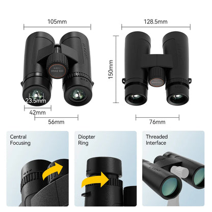 Svbony SV202 Upgraded Wide-angle ED Binoculars 8x32/8x42/10x42 Bak4 Prism IPX7 Waterproof Fogproof for Bird Watching Camping