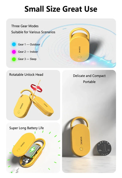 Car Ultrasonic Repeller Rechargeable Mosquito Mouse Rat Deterrent Anti Pest Control Lock Head For Home Vehicle Camping Hot New