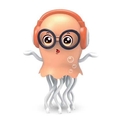 Dancing Squid Toy Pet Automatic Obstacle Avoidance Crawling Walking Electric Music Octopus with Light Music Toys Birthday Gifts
