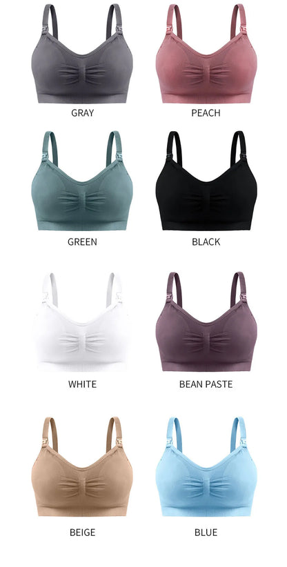 Breathable Maternity Pregnant Bras Comfort Breastfeeding Sleep Bralette Women Wireless Seamless Nursing Underwear