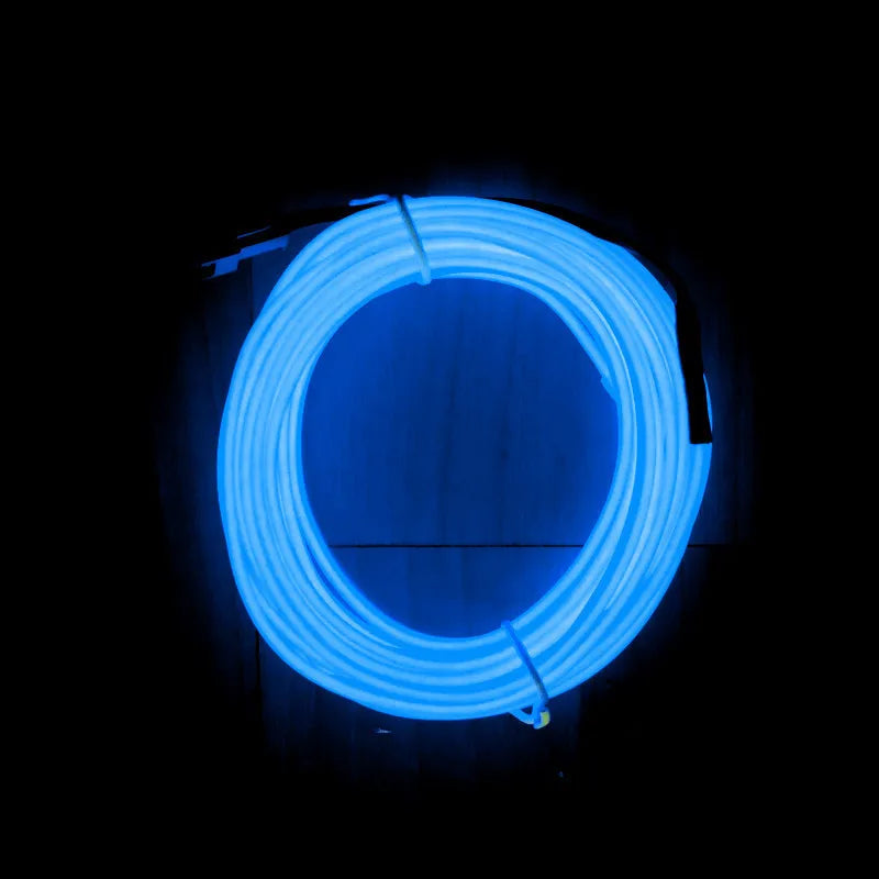 Hot Sale 1M/2M/3M/5M Car Interior Lighting LED Strip Decoration Garland Wire Rope Tube Line Flexible Neon Lights With USB Drive