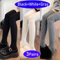 Cashmere Knitted Knee High Socks Women's Solid Soft Long Wool Socks Casual Fluffy Warm Stocking Skinny Thicken Thigh High Socks