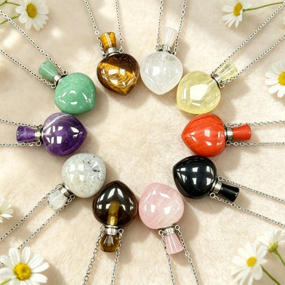 S17 Heart Crystal Pet Cremation Urn Necklace Keepsake Pendant Hold Pet Hair Ashes Memorials Jewelry For Dog Cat Remembrance Gift