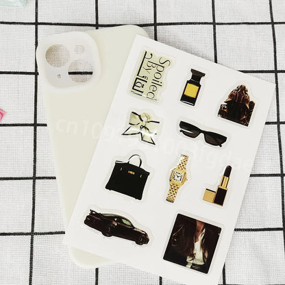 personal phone case dome epoxy sticker silicon resin ipad label popular decorative crystal gel logo jelly cute DlY glass shapes