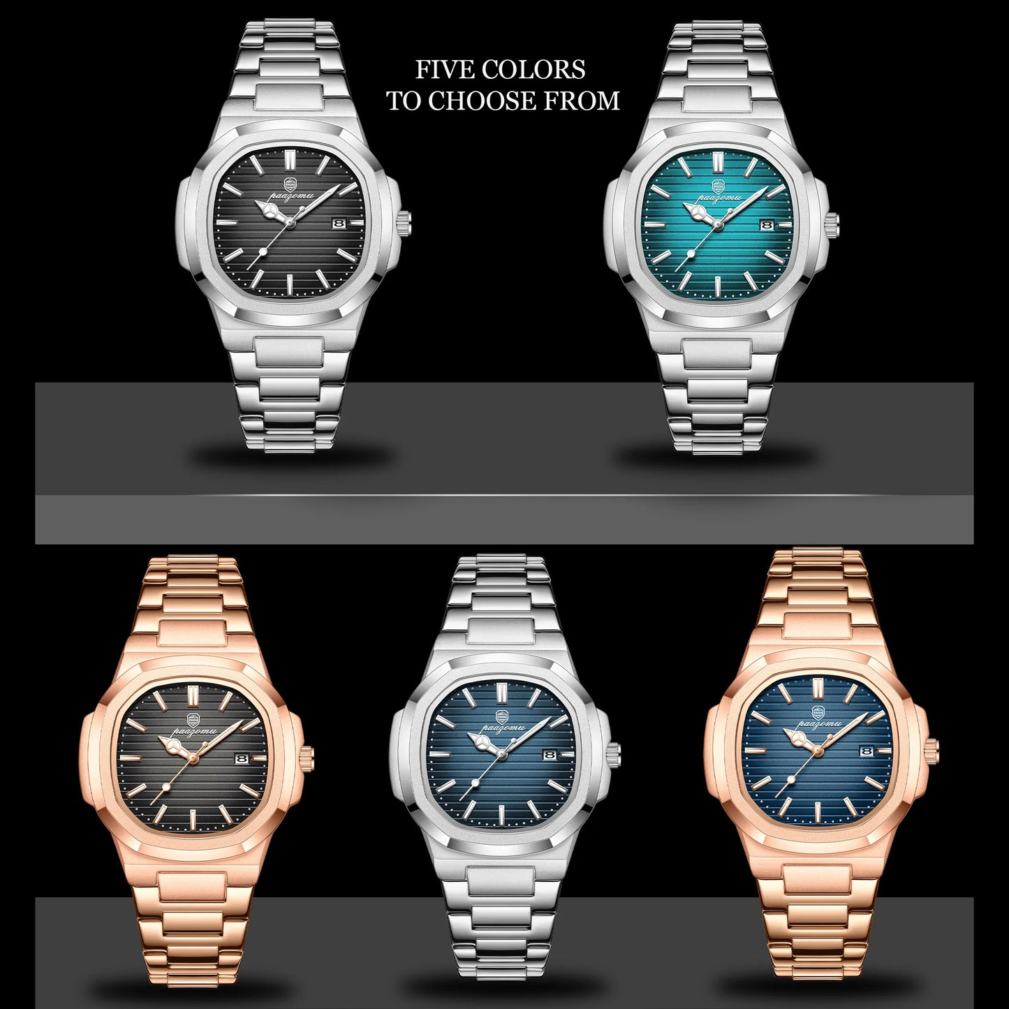 2026 New For Men Fashion Brand Male Watch Waterproof Luminous Stainless Steel Watches  Date Week Casual Quartz Men's Clock Reloj