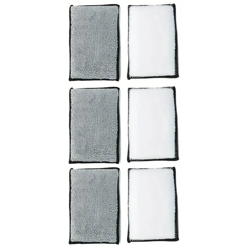 2/24PCS Soft Double Side Microfiber Scrubbing Sponge Car Leather Cleaning Microfiber Towel Wax Sponge Auto Detailing Tools