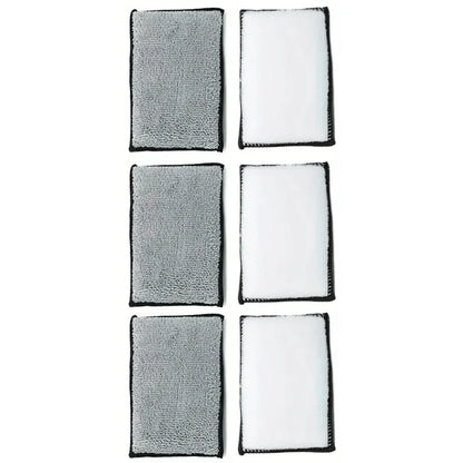 2/24PCS Soft Double Side Microfiber Scrubbing Sponge Car Leather Cleaning Microfiber Towel Wax Sponge Auto Detailing Tools
