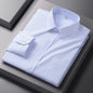 Men Formal Shirt Long Sleeve Office Solid Color Fashion Business Pocket Social Office Blue White Shirts Men's Clothing S-5XL