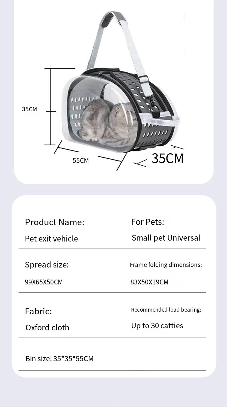 2026 New Pet Stroller 4-Wheel Foldable Jogger for Small Medium Dogs Cats, Lightweight Travel Carrier with Detachable Basket
