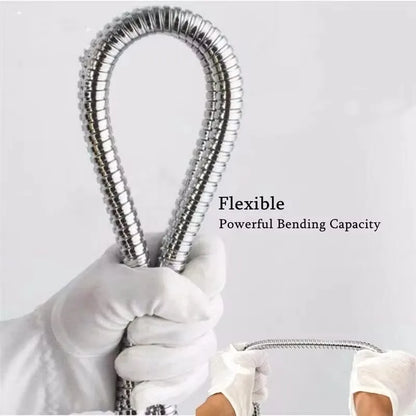 Gold 1.5/2 Meters G1/2 Inch High Quality Flexible Shower Hose Stainless Steel Chrome Bathroom Water Head Shower Extension Pipe