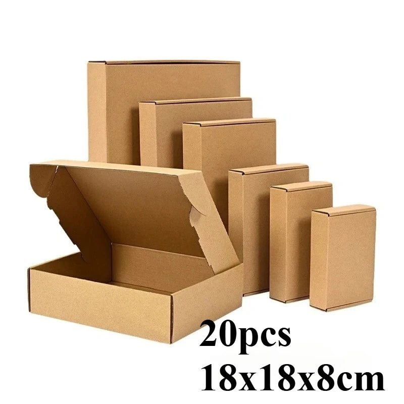20/10PCS Corrugated Box Mailers,Brown Cardboard Shipping Box Corrugated Box Mailer Shipping Box Kraft Paper Packaging Box