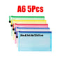 Zipper Documents Bag A4/A5 Plastic Folders A3 Transparent Waterproo File Organize Storage Bag School Office Stationery Supplies
