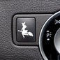 Witch Vinyl Decals for Blank Car Buttons Spooky Halloween Auto Accessories for Women Car Interior Decor Accessories