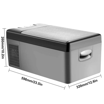 SIHAO Portable Car Refrigerator 15L 20L 30L 35L 40L 45L 50L 55L Compressor Fridge Freezer 12V 24V DC 110-240V AC Dual Use Vehicle Home for Camping Travel Outdoor
