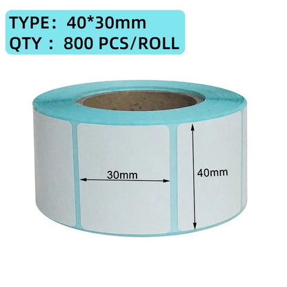10 size Shipping Label stickers barcode Stickers Blank Paper label for Zebra Paper Adhesive Sticker Supermarket Blank sticker