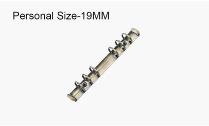 Metal Spiral Rings Binder Clip With 2 Pairs of Screw For Diary Notebook Planner A7 Binder Clip File Folder