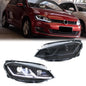 LED Headlights for Volkswagen VW Golf VII Golf MK7 TSI TDI 2012-2017 DRL Blackout Front Lamps Assembly [Not Fit GTI/R/GTD]