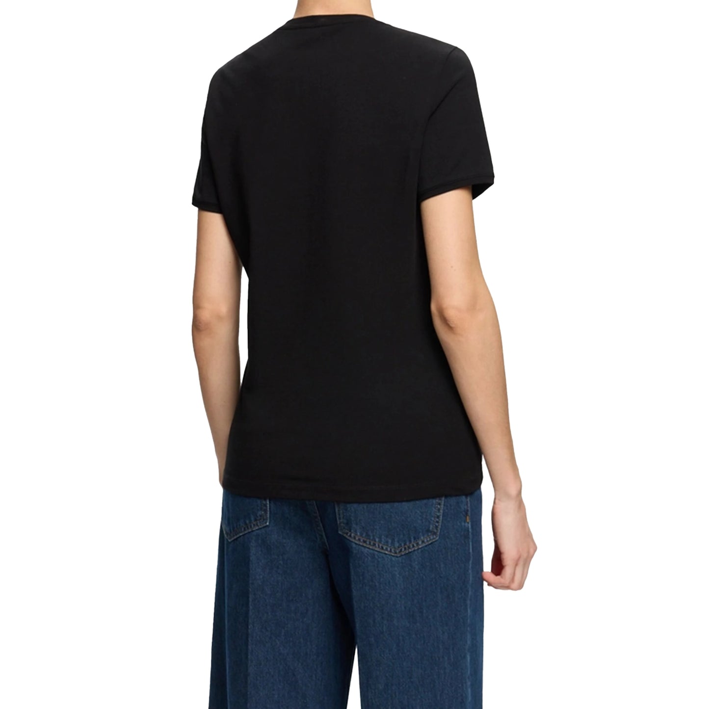 CHCH Summer Women's Elegant T Shirt Casual O-neck Pure Cotton T-Shirt Women Fashion Letter Diamonds Versatile Short Sleeve Tops