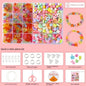 Arts Crafts DIY Handmade Beaded Kit Jewelry Set Handmade DIY Making Beads Kit DIY Creative Beads for Children Girl