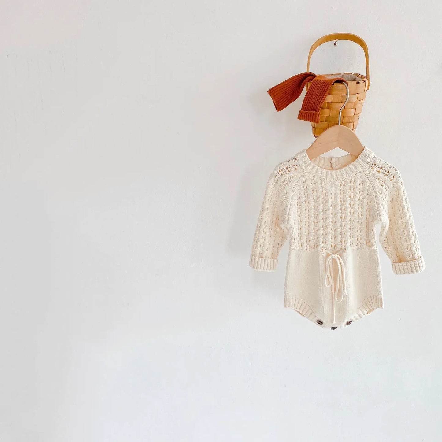 2025 Spring Baby Clothes Girls Romper Autumn Long Sleeve Baby Girl Knit Hollow Out Rompers Baby Jumpsuit Baby Clothes
