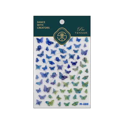 Line Flower Powder Blusher Love Heart High Quality Jelly Series Adhesive Nail Sticker Nail Art Decoration Decals Design T-2830