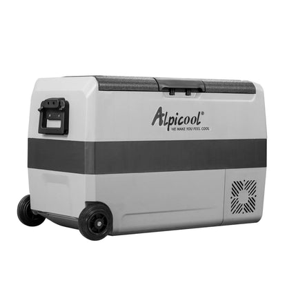 Alpicool T50 50L Compressor Cool Box 12 V Portable Fridge Electric Freezer Box Small Freezer for Car Camping, Truck, Boat and Socket with USB Port, -20°C to 20°C