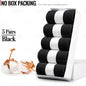 HSS 5/10 Pairs Men's Cotton Blend Socks Black Business Men Socks Soft Breathable Summer Winter for Male Socks Plus Size (6.5-14)